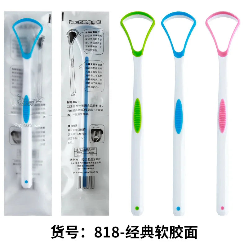 1/6Pcs Pack Tongue Brush Tongue Cleaner Scraper Cleaning Tongue Scraper For Oral Care Oral Hygiene Keep Fresh Breath