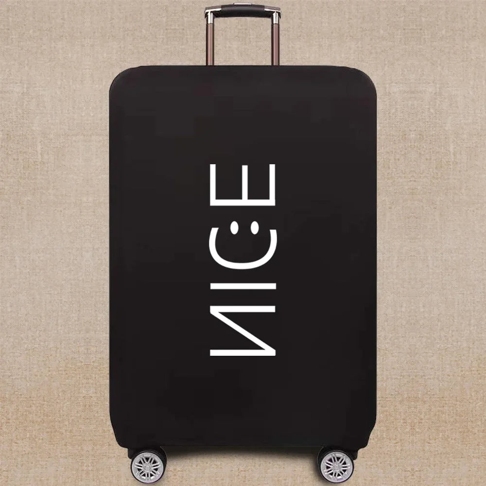 Travel Accessories Luggage Case Suitcase Dust Protective Cover 18-28 Inch Whitepicture Pattern Series Trolley Case Elastic Cover