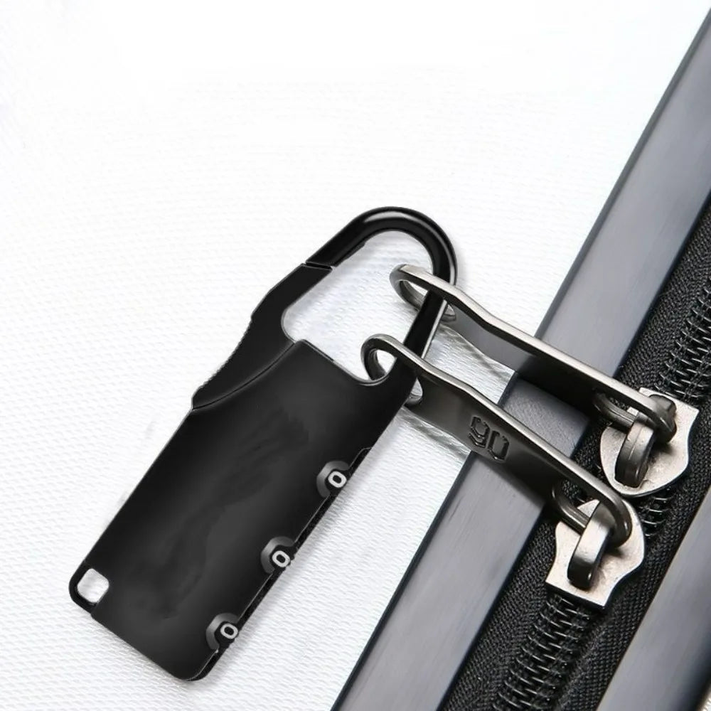 1pcs Zinc Alloy Safety Traveler Bag Password Lock Portable Mini Anti-theft Padlock Photography Bag Small Lock Travel Accessories