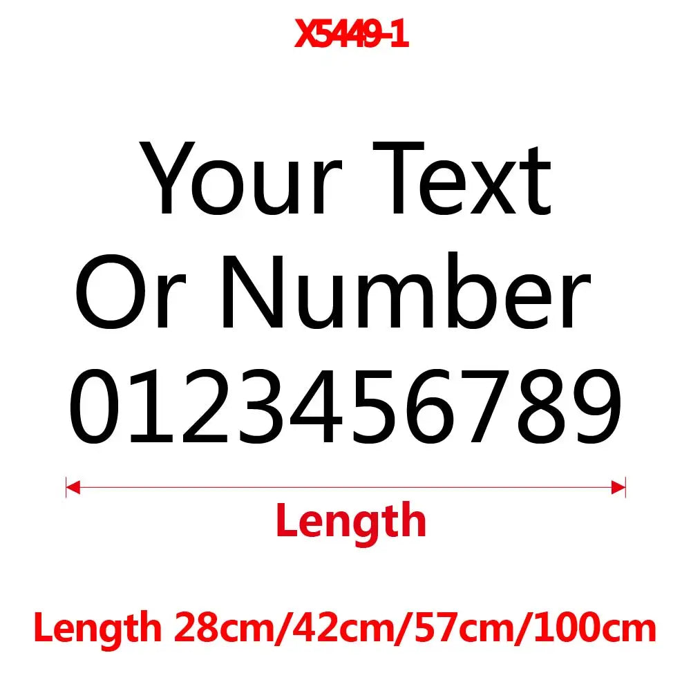 1PC Personalized Business Advertising Text Vinyl Sticker For Car Window Decor Custom Commercial Auto Rear Windshield Decal