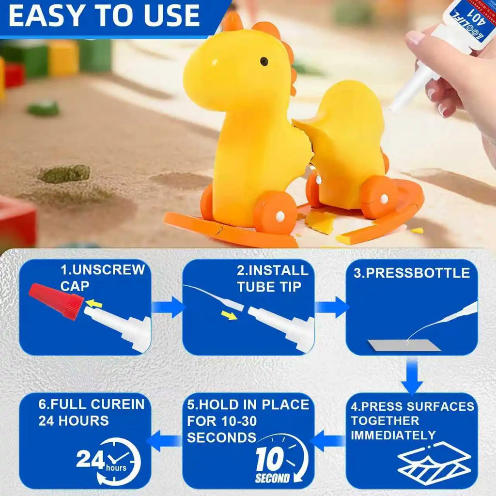 1-10PCS Super Glue Super Strong Adhesive, Suitable for Instant Transparent Adhesive of Plastics, Metals, Wood, Crafts, Glass Cer