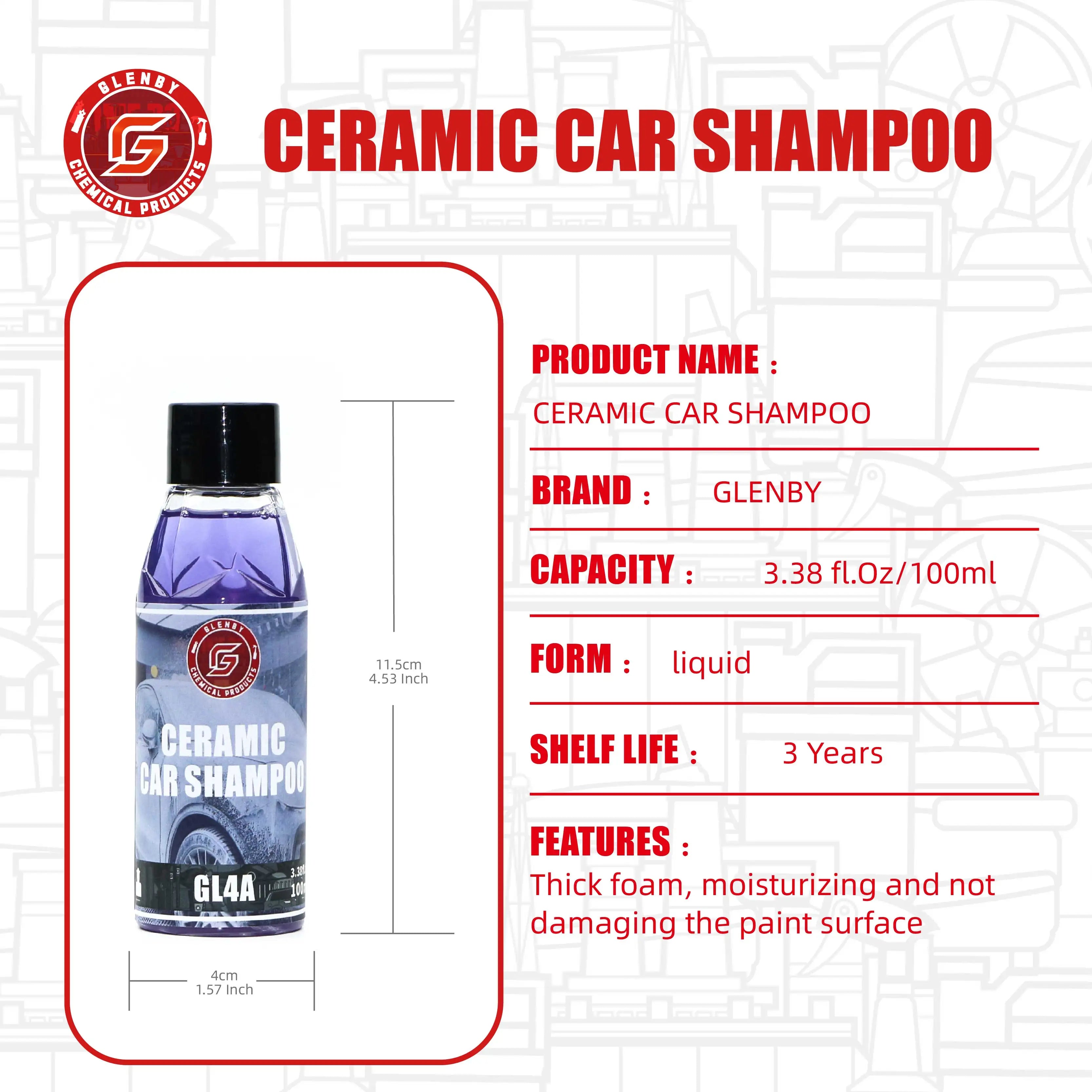 Glenby Car Wash and Wax with protection high hydrophobic and make car shine GL4A Ceramic Car Shampoo