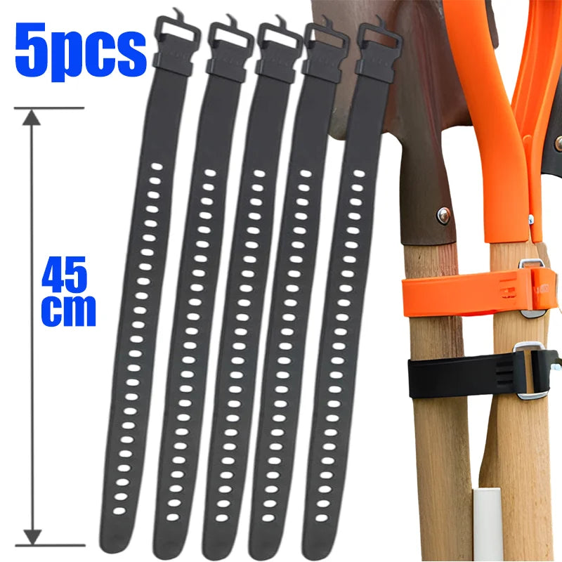 Silicone Reusable Straps Adjustable Cable Ties for Organization  luggage or cargo Outdoor Gear 30/45cm Releasable Fastener Tools