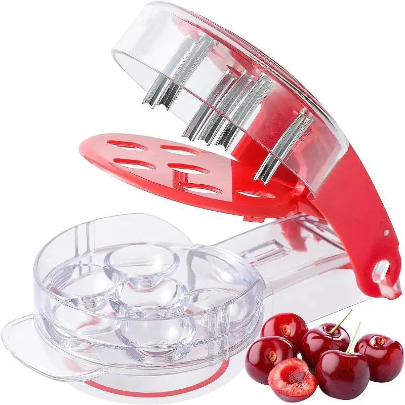 For Home Baking Jam Making Cherry Pitter Tool 6 Slots Fast Pit Removal Food Grade Material