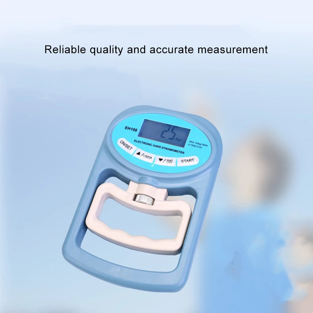 Grip Strength Tester 265Lbs/120Kg Digital Hand Dynamometer Grip Strength Meter USB LCD Screen Hand Grip for Power Training Sport