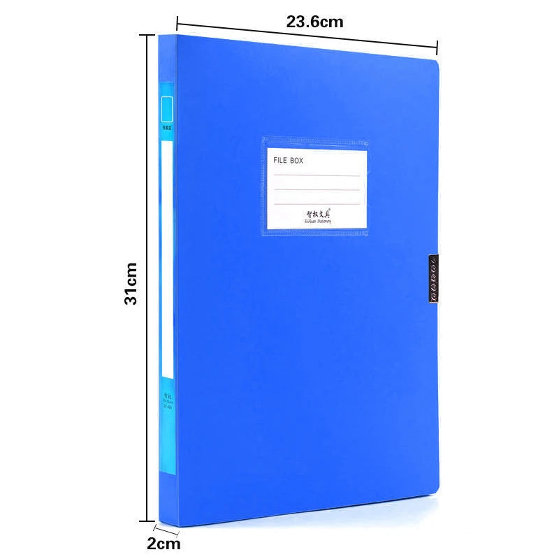 Thickened Large Capacity File Organizer For Desk Document File Box Storage Bag Standing Test Paper Bag 2.0cm 3.5cm 5.5cm 7.5cm