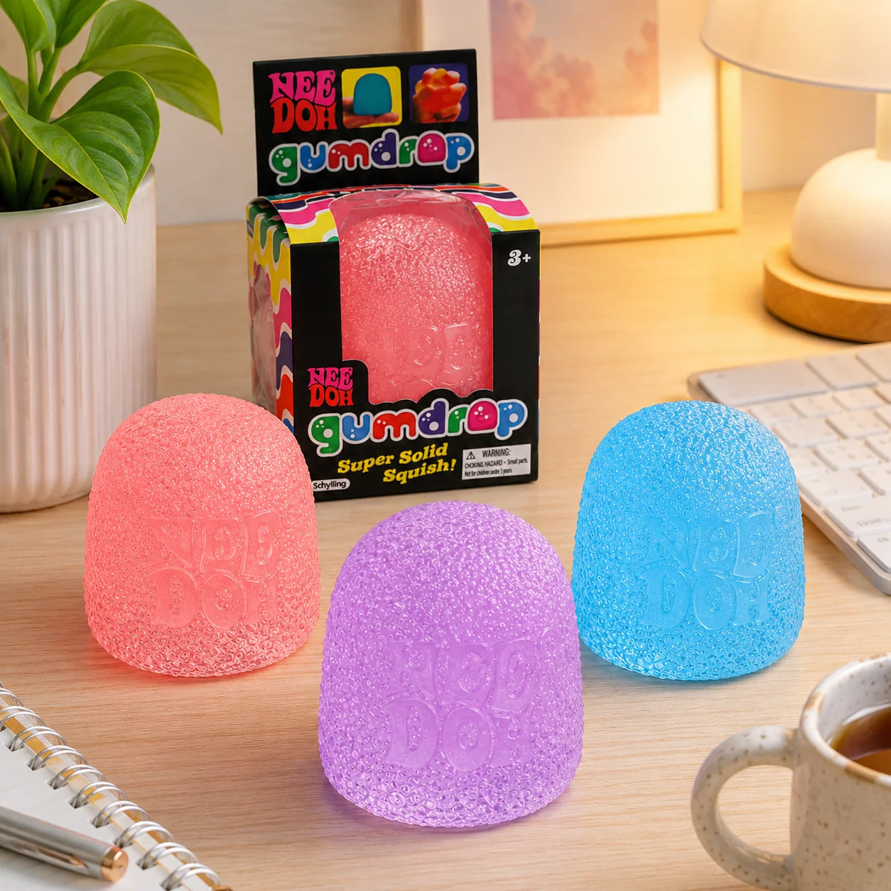 NeeDoh candy-colored stress-reducing squeeze ball toy, soft and slow-rebound adult stress-relieving squeeze ball toy