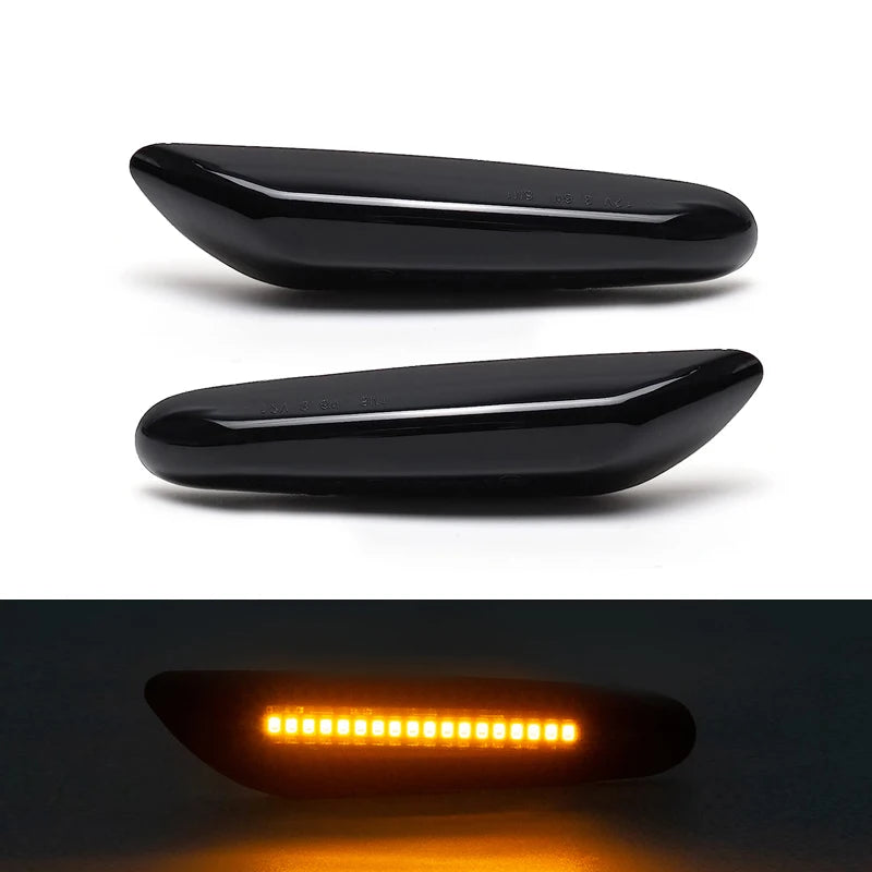 For BMW E82 E81 E88 E46 E90 E91 E92 E93 E60 E61 1/3/5 Series E83 X3 E84 X1 LED Side Marker Lamp Fender Turn Signal Amber Lights
