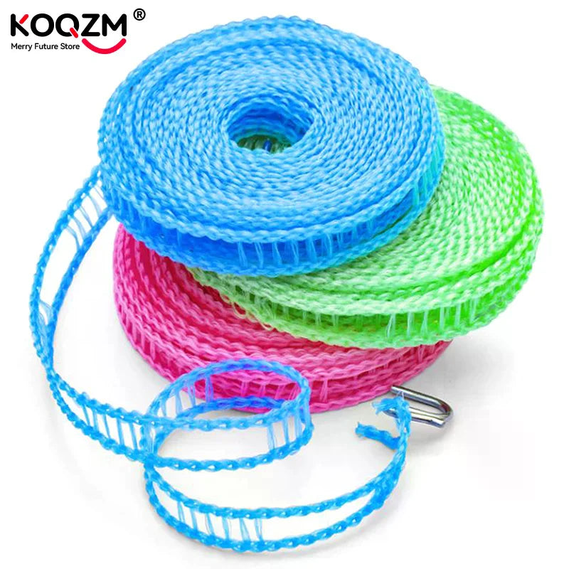 5/10M Portable Clotheslines Windproof Fence-Type Clothesline For Outdoor Indoor Home Travel Drying Rack Clothesline