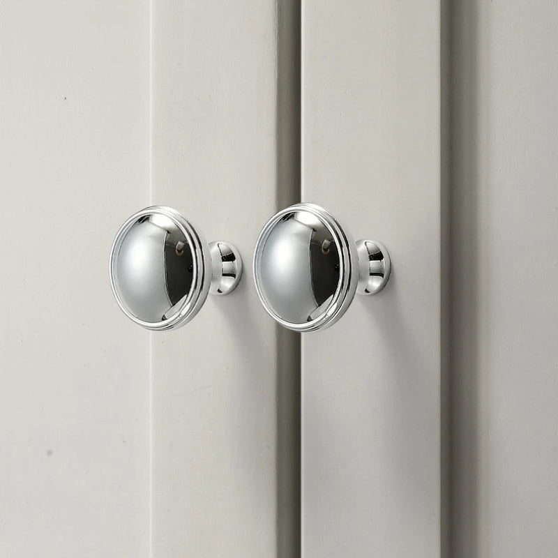 Bright Chrome Silver Wardrobe Door Handle Modern Minimalist Zinc-Alloy Pull for Cabinet Shoe Cabinet  Drawer Furniture Hardware