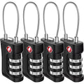 TSA Luggage Lock, Combination Padlock, 3 Digit Security Suitcase Lock Luggage Cord Lock with Cable for Travel Luggage Suitcase
