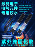 UV Glue Red Blue Black Transparent Color 10ml 50ml for Digital Electronic Components PCB Board Metal Semiconductor Chips