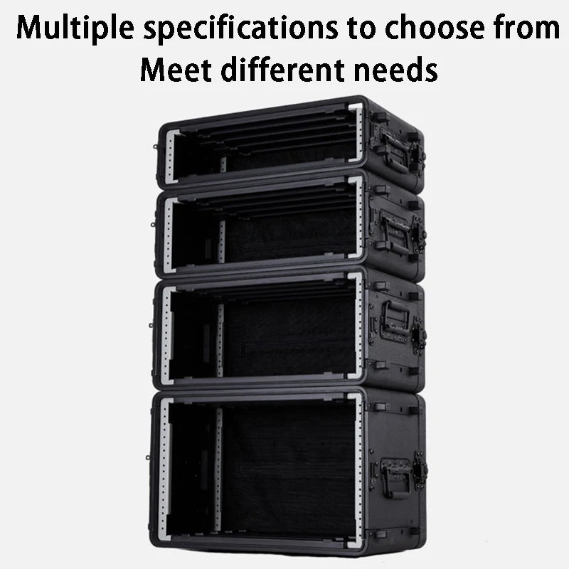 2U Wireless Microphone Box PE Plastic Receiver Box 3U Digital Power Amplifier Sequencer Boxes Portable Safety Protection Boxes