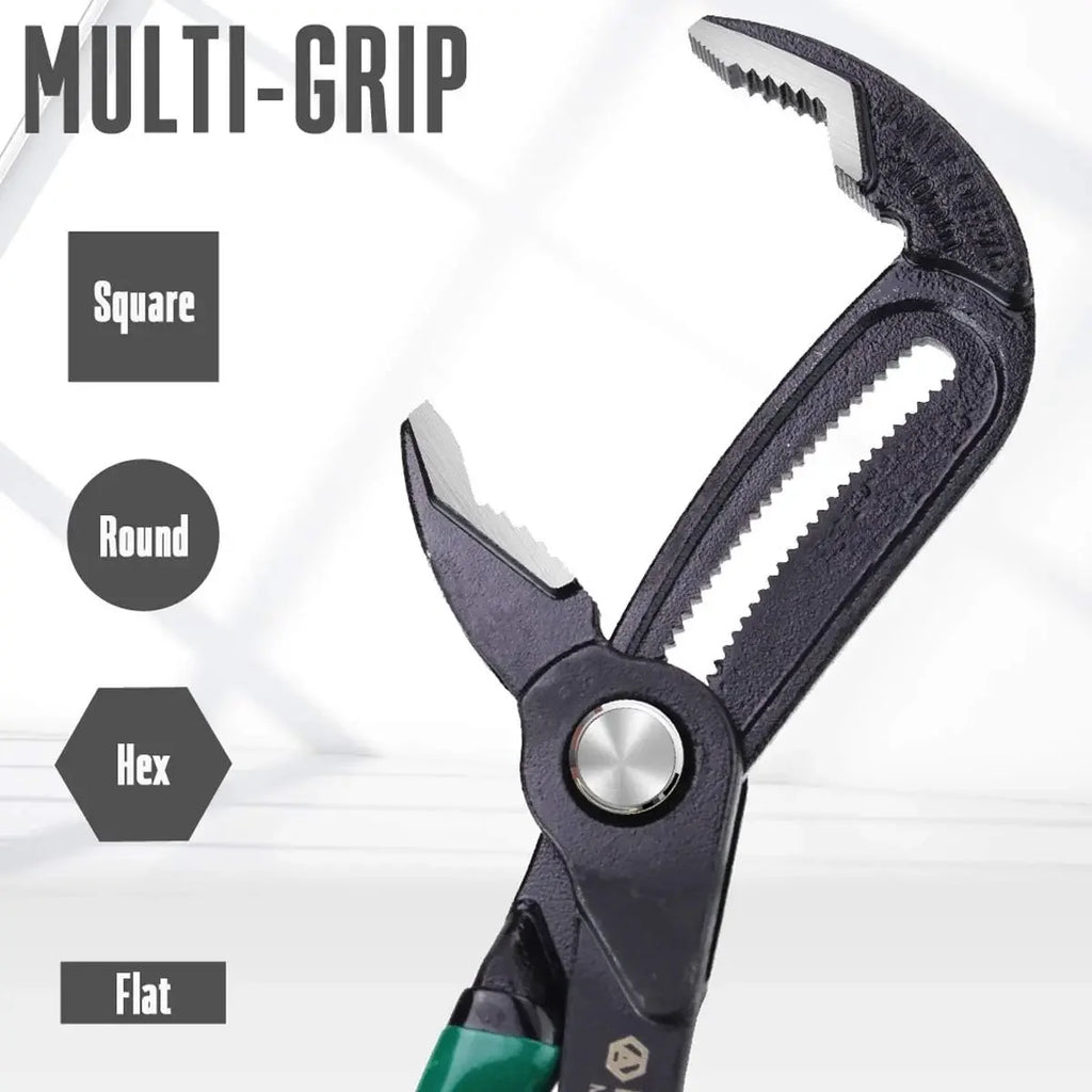 LAOA 12-Speed Quick-Adjusting Water Pump Pliers, Large-Opening Multi-Purpose Water Pipe Pliers, Push-Button Type