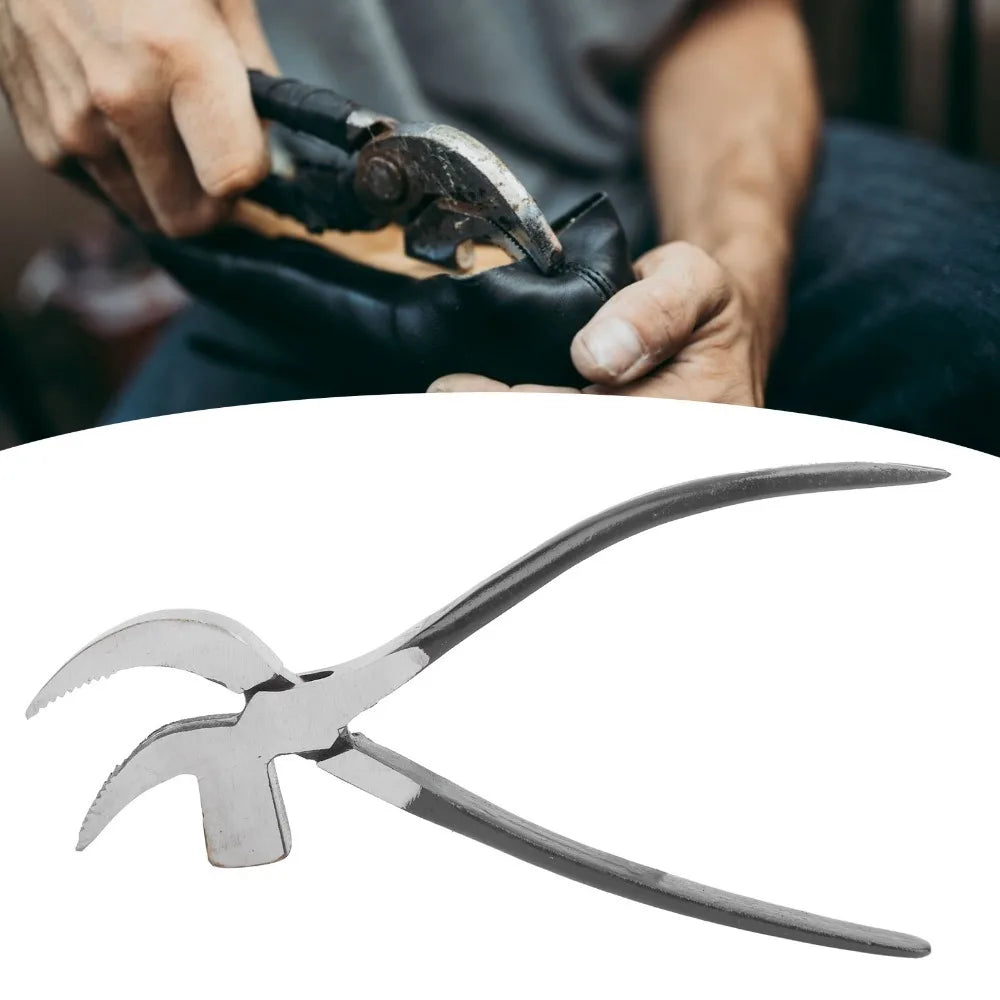Professional Stainless Steel Leather Craft Tool Pincers Design Silver Cobbler Pliers Metal Hammer Shoemaking Pliers Shoemaking