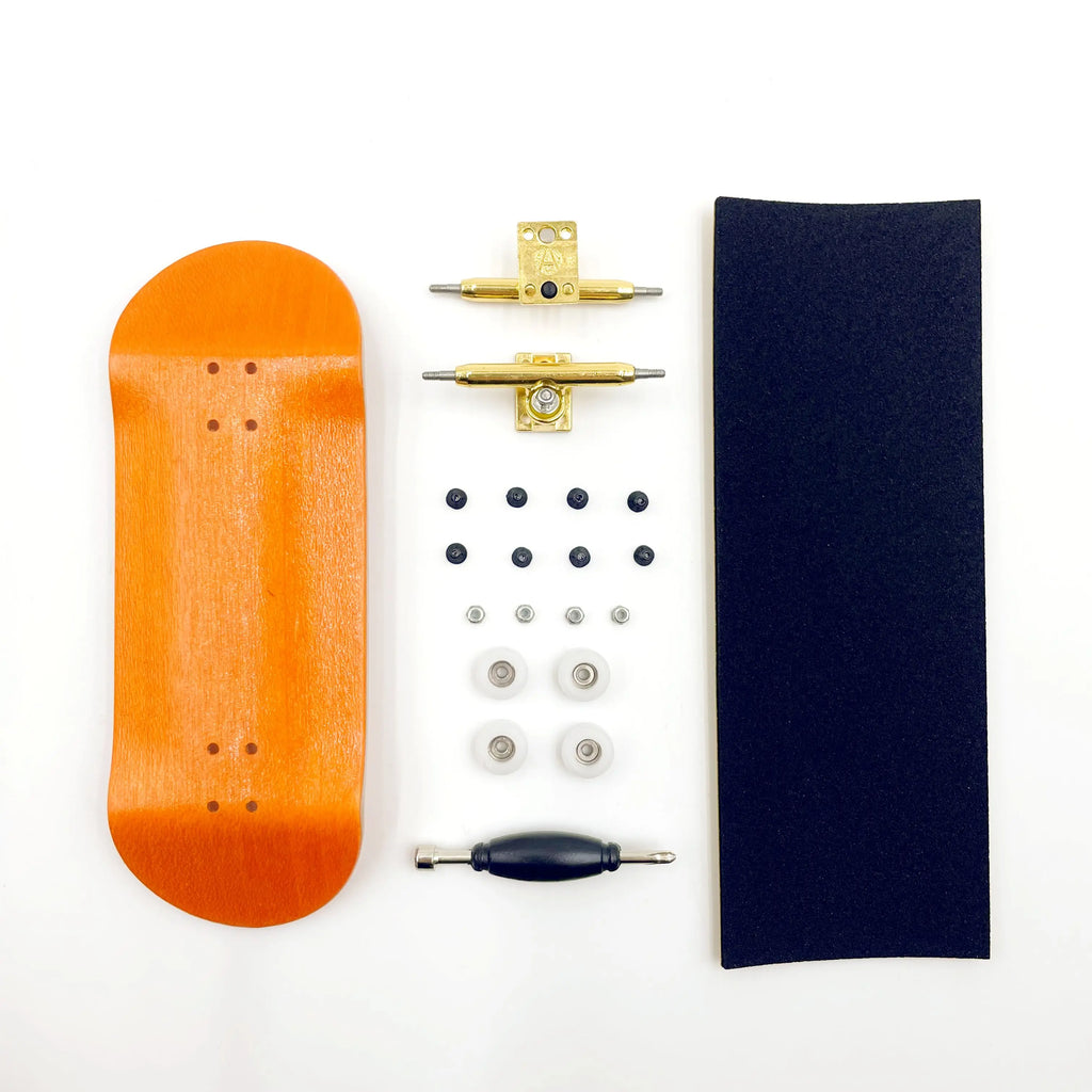 34mm Complete Fingerboard Handmade Deck Single Axle Truck CNC Bearing Wheels