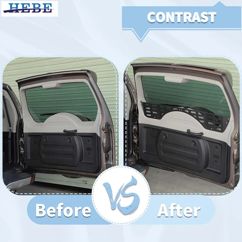 HEBE Tailgate Sill Storage Enclosure Car Window Storage Box For Mitsubishi Pajero 2007-2021 Accessories