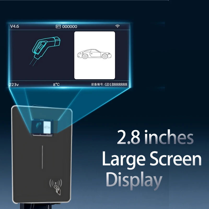 JIGU Type1 SAE J1772 EV Charger Station 32A Wallbox APP Function 7.6KW Charging Station Electric Vehicle Car
