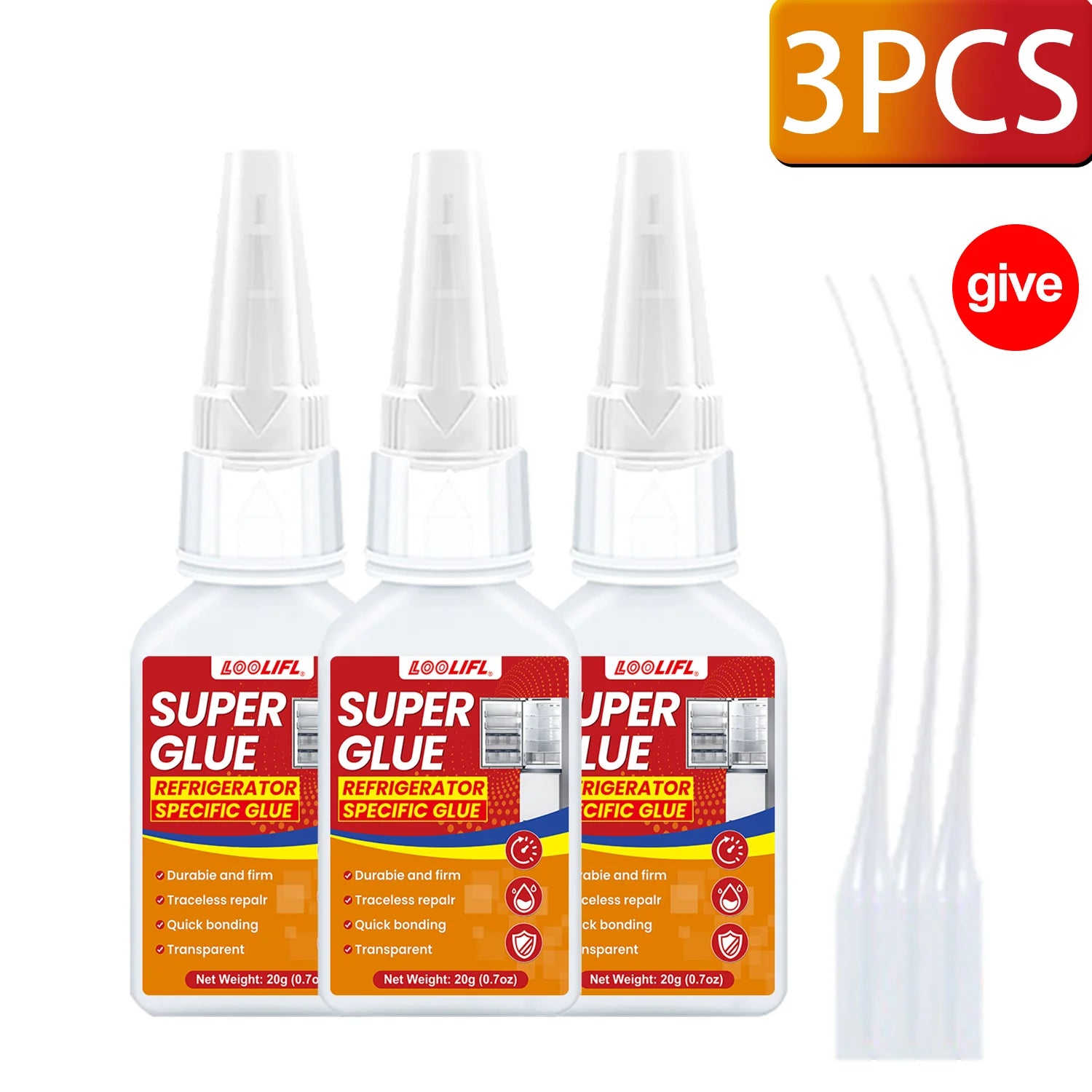 1-10PCS Super Glue Super Strong Adhesive, Suitable for Instant Transparent Adhesive of Plastics, Metals, Wood, Crafts, Glass, Ce