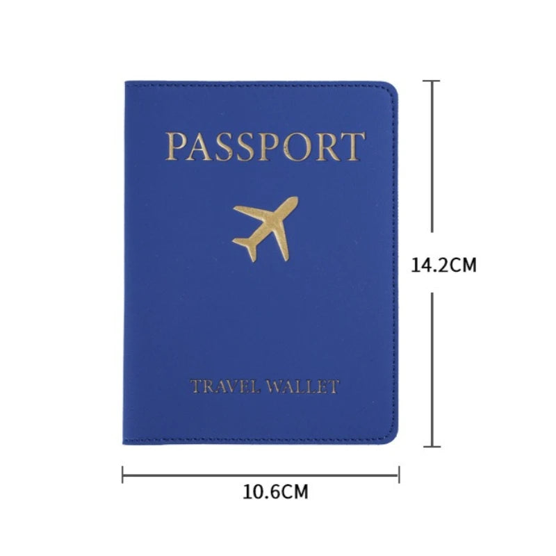 Fashion Leather Passport Holder Travel Wallet for Women Men Simple Wedding Gift Card Cover Hot Sale