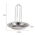 Roasting Chicken Grill Stand Roaster Rack with Tray Kitchen Outdoor BBQ Tools Stainless Steel Non-stick Grilled Chicken Plate