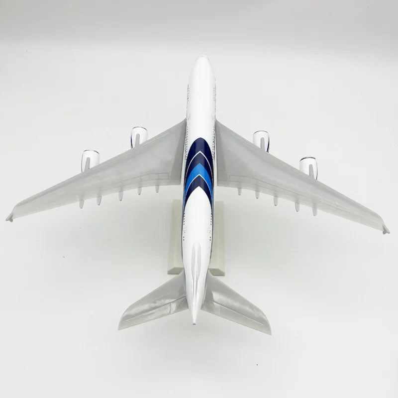 1/240 Scale Malaysia A380 Airplane Model Kit (30cm L) Diecast Resin Plane Model with Stand for Adult Aviation Toy Plane Gift