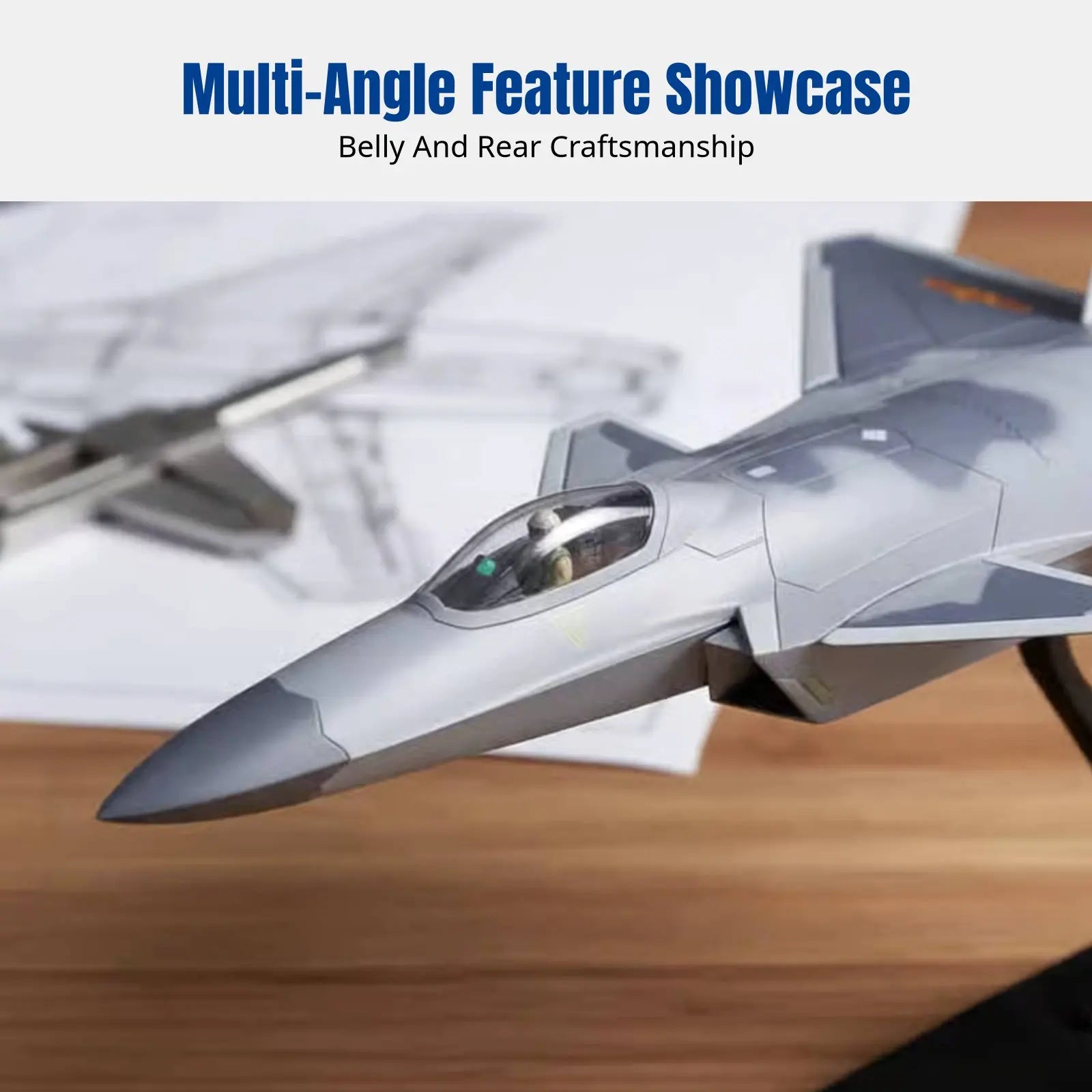 J20 Fighter Alloy Model, Stealth Aircraft Simulation, Display Decor for Boys, Kids, with Stand