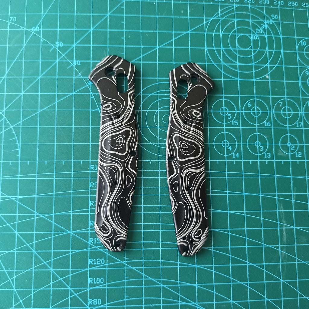 1 Pair Custom Made Aluminum Alloy Handle Scales For Benchmade 940 Osborne Knives