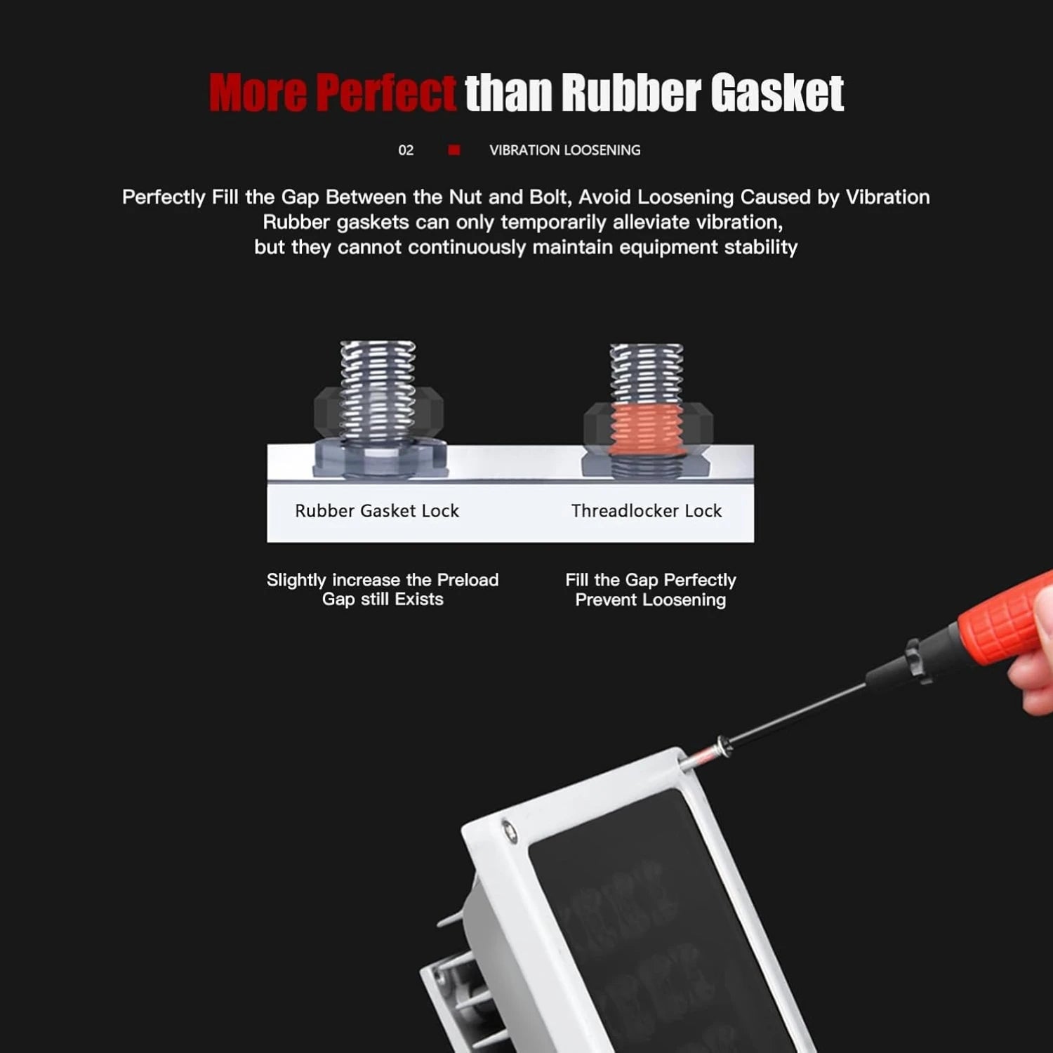 243 Threadlocker Blue Medium Strength Anaerobic Adhesive Screw Glue Anti-vibration Locking Agent for Car Motorcycle RC Repair