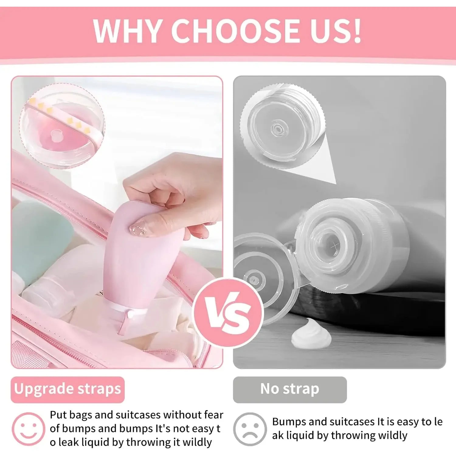 4 PCS Silicone Travel Bottles Leak Proof Collapsible Toiletry Shampoo Dispenser Reusable Portable Camping Oil Container 2026