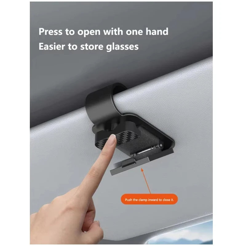 Car Sun Visor Sunglasses Clip Multifunctional Glasses Ticket Card Holder Stable Storage Practical Car Interior Accessories