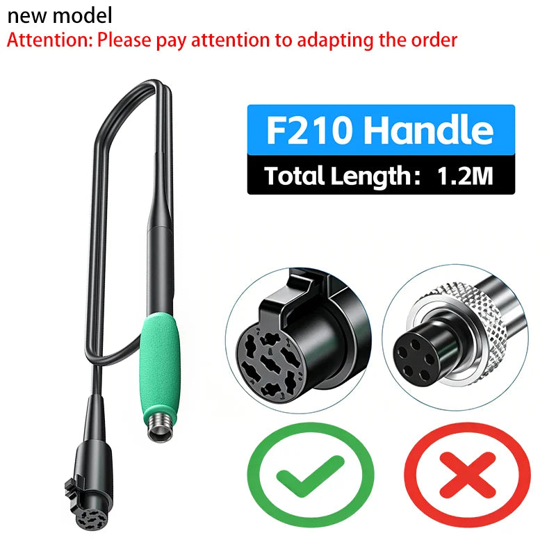 FNIRSI F210 F245 Soldering Iron Tips Welding Tools K/KU/I/C2 Universal Handle Electric Soldering Iron for  Soldering Station Kit