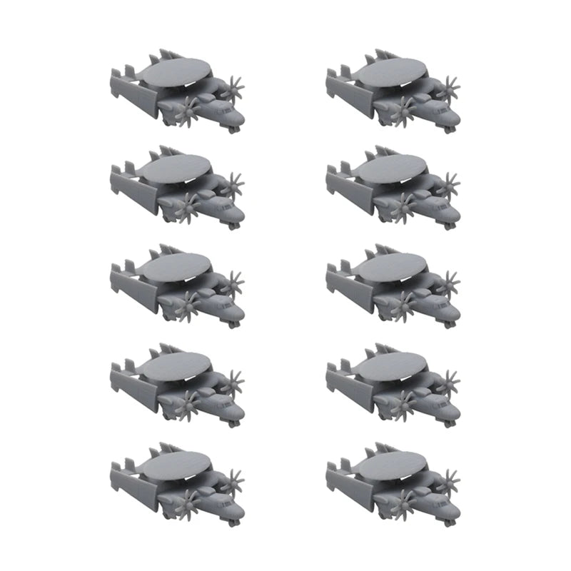 10PCS 1/2000 700 400 350 Scale Carrier-borne Early Warning Aircraft Hawkeye E-2C Model Reconnaissance Plane DIY Military Toys