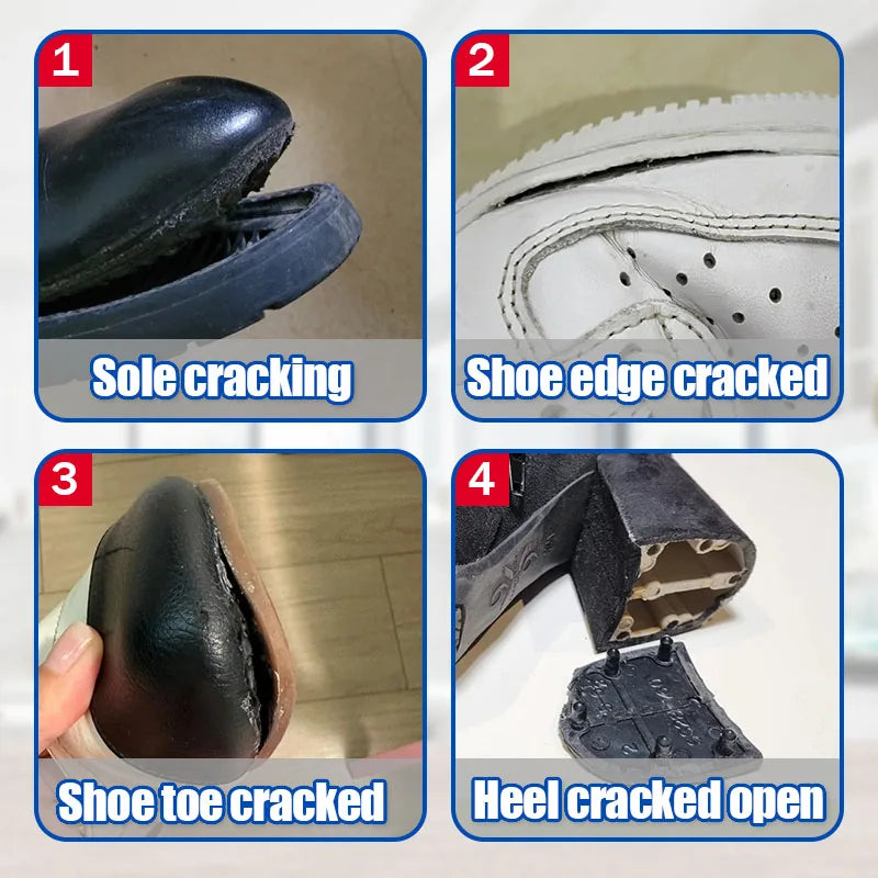 495 Super Strong Shoe Adhesive 20g(0.7oz), Fast-Drying Clear Cyanoacrylate Adhesive DIY Repairing Adhesive Universal Waterproof Shoe Sealers for Sneakers Boot Leather Fast Repair Glue With precision dispenser.
