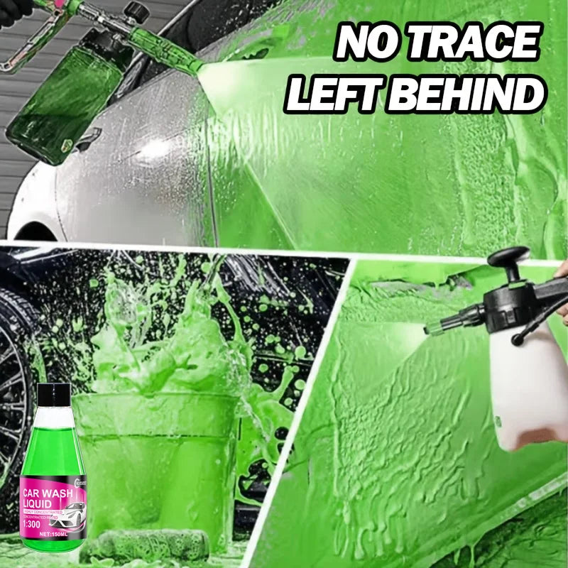 Green Foam Car Wash Liquid High Concentration Cleaning Shampoo for Cars SUVs Trucks and RVs