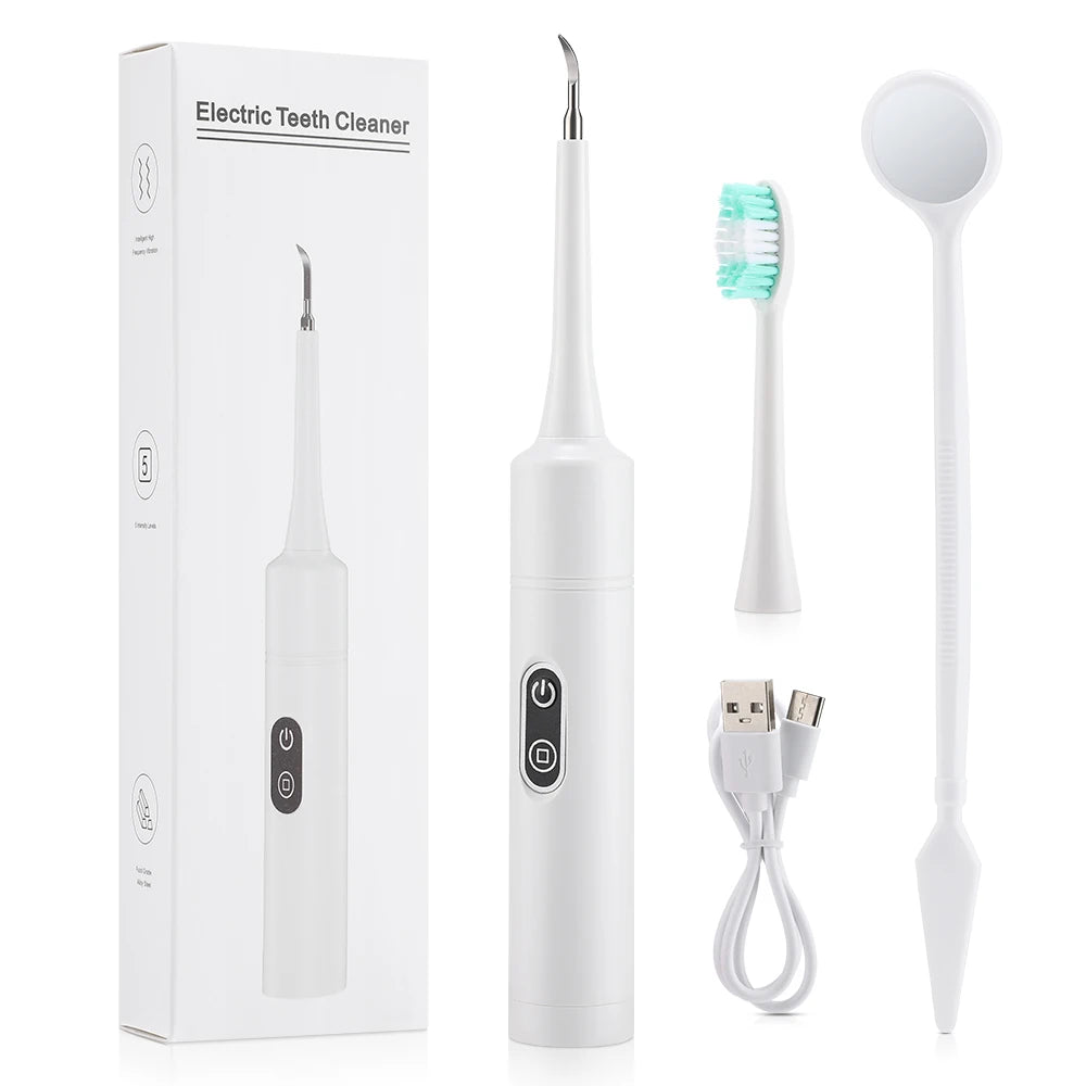 Electric Tooth Cleaner Dental Scaler Calculus Remover Sonic Vibration Toothbrush Plaque Tartar Removal Teeth Whitening Cleaning