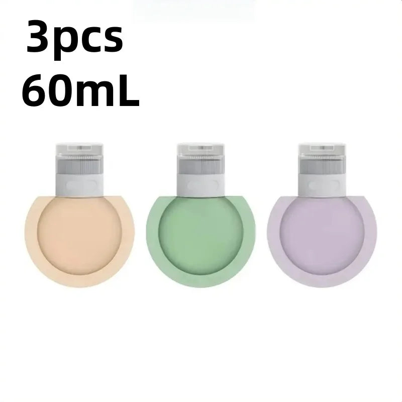 1/3pcs Portable Travel Bottles Soft Silicone Lotion Container Squeeze Tube Empty Bottle Shampoo Soap Travel Refillable Bottle