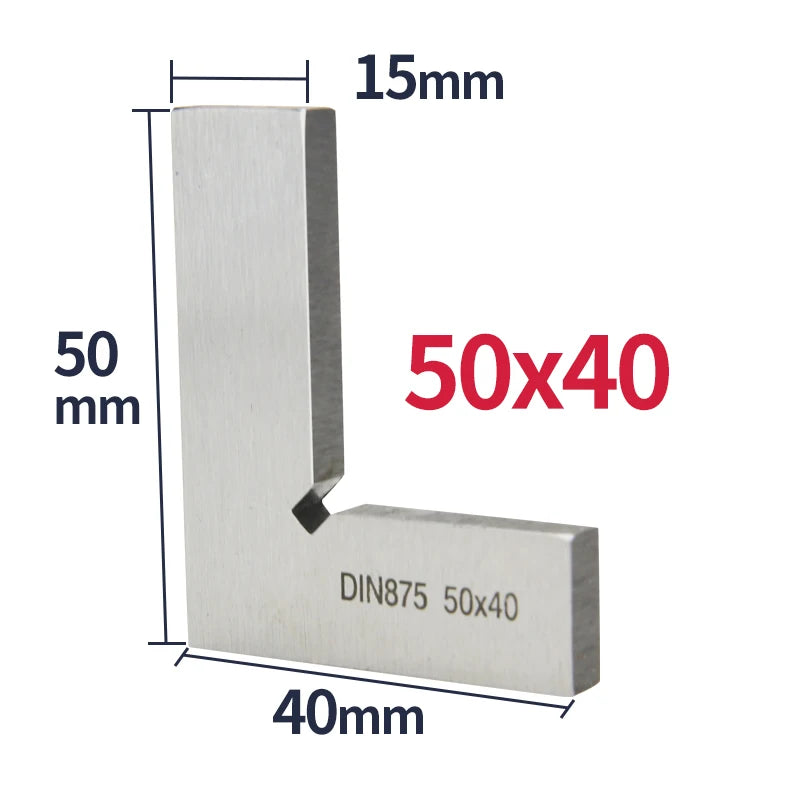 90 Degree Flat Edge Square Ruler Carpentry Square Metal Angle Measuring Tool Multi Carpentry Square Woodworking Tools Try Square