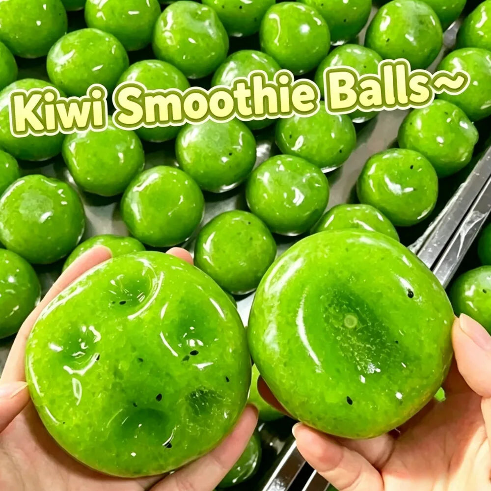 Kiwi & Watermelon Slush Squeeze Ball Squishy Fidget Toy Crunchy Sound Handmade Squishy Ball Realistic Simulation Decompress Toy