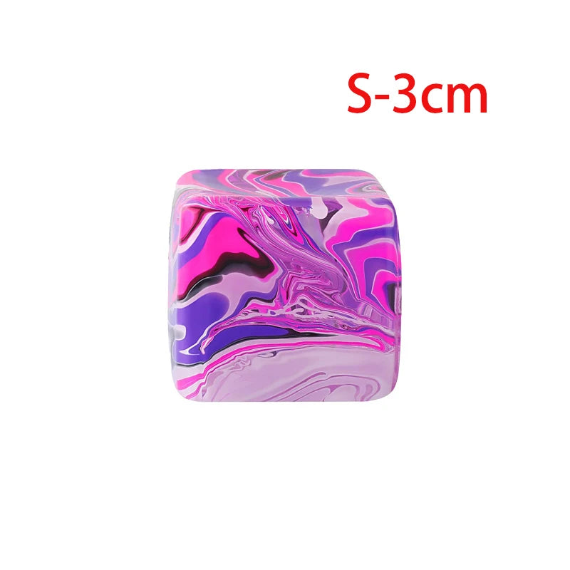 1/4PCS Flow Pattern Square Maltose Pinch Music Release Slow Rebound Release Pressure Colorful Decompression Party Favors