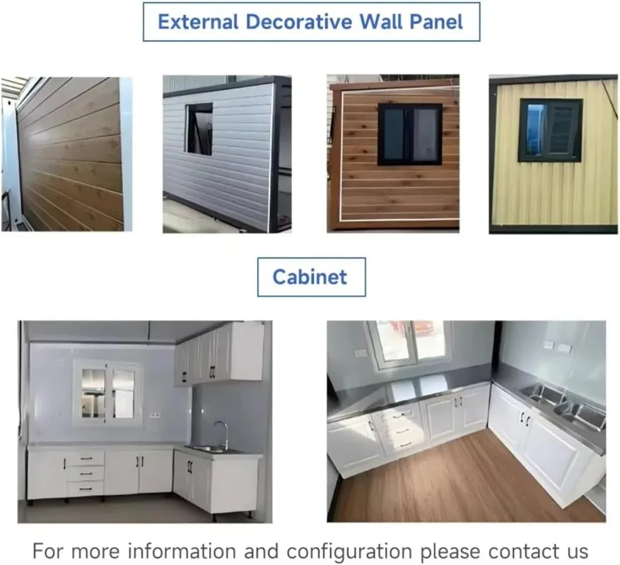 Container House Prefabricated Tiny Home for Sale 40ft Two Story Expandable Modular Building