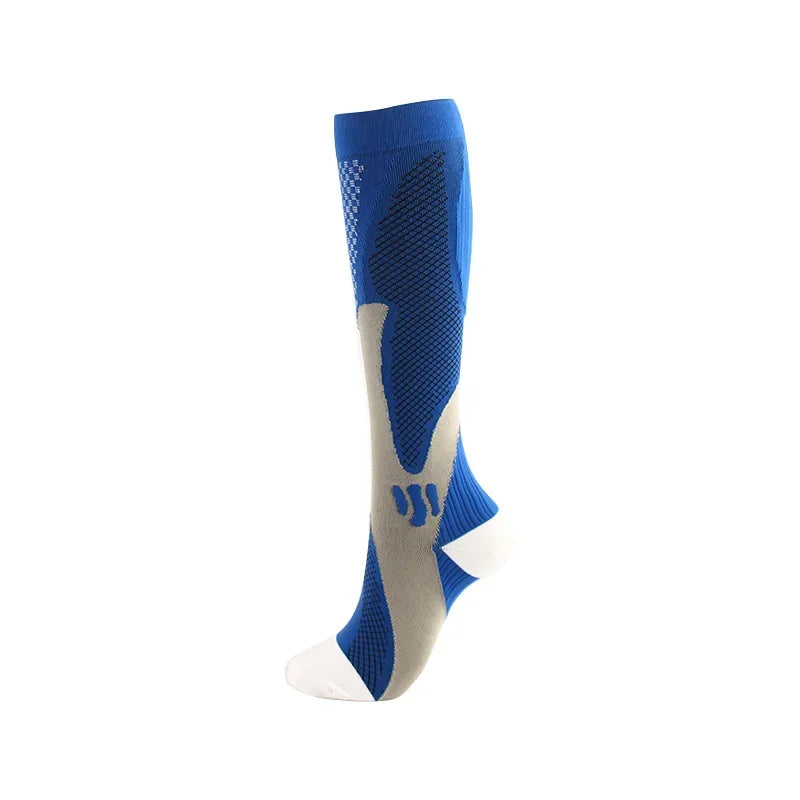 Running Compression Socks Football Hiking Golf Gym 20-30mmhg Gradual Change Nylon Sports Socks Diabetes Pregnancy Varicose Veins
