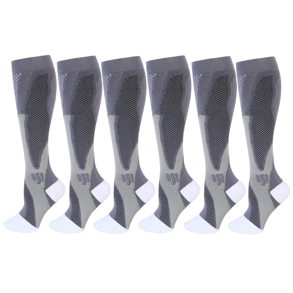 Compression Socks Travelers Socks Football Soccer Thigh Long Tube Unisex Outdoor Sports Nurses Stockings For Men Women