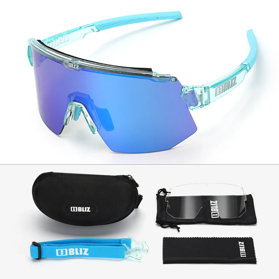 B Bliz Breeze Style Polarized Cycling Sunglasses UV400 Photochromic Outdoor Glasses for Men Women Anti-Slip for Climbing Hiking