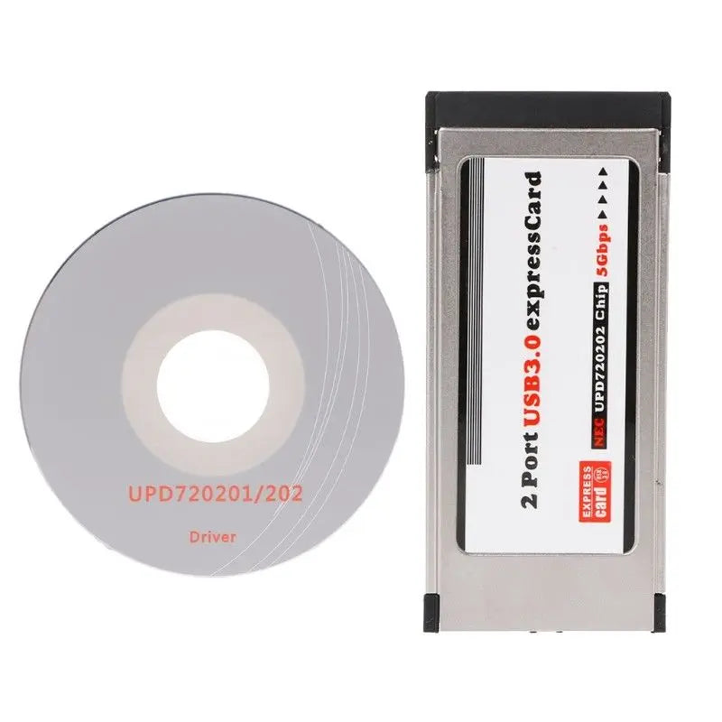 Pci-E Pci Express To Usb 3.0 2 Port 34 Mm Expresscard Card Converter Adapter-FS