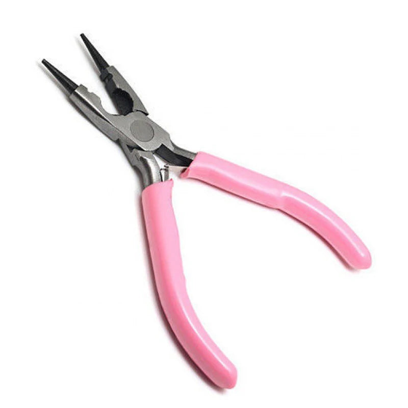 1PC Mini Pliers Diagonal Round Bent Needle Nose Handcraft Beading Insulated Cutter Pliers For Jewelry Making Tools