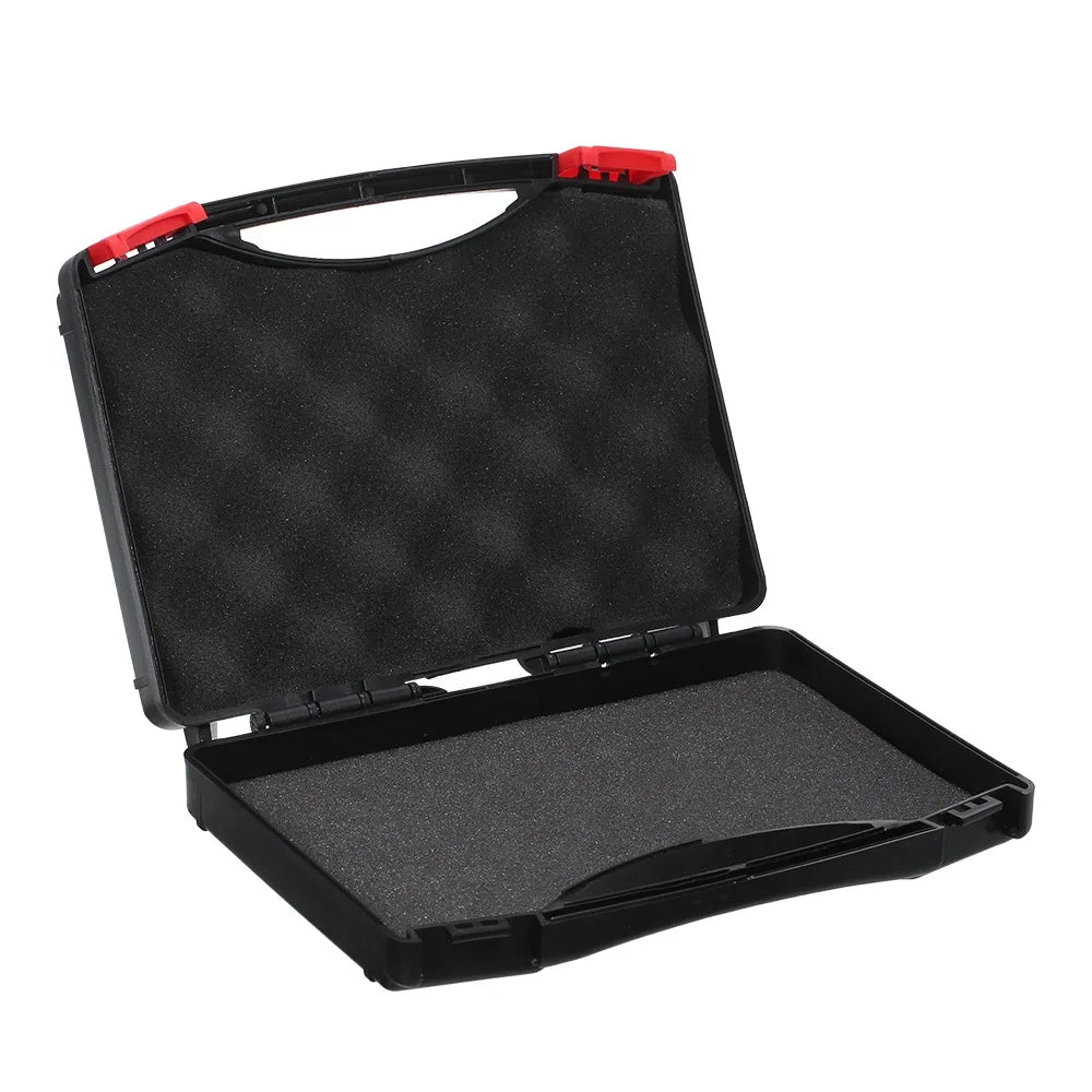 Plastic Multi-Function Tool Box Large Capacity Portable Hardware Storage Box Waterproof Black Protective Case Home Repair