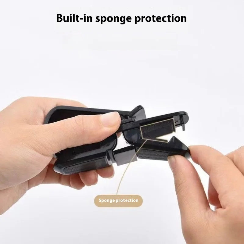 Car Sunglasses Frame Carbon Fiber Bills Glasses Clip Multi Function In Car Creative Eye Box Card Double Headed Clip On Board