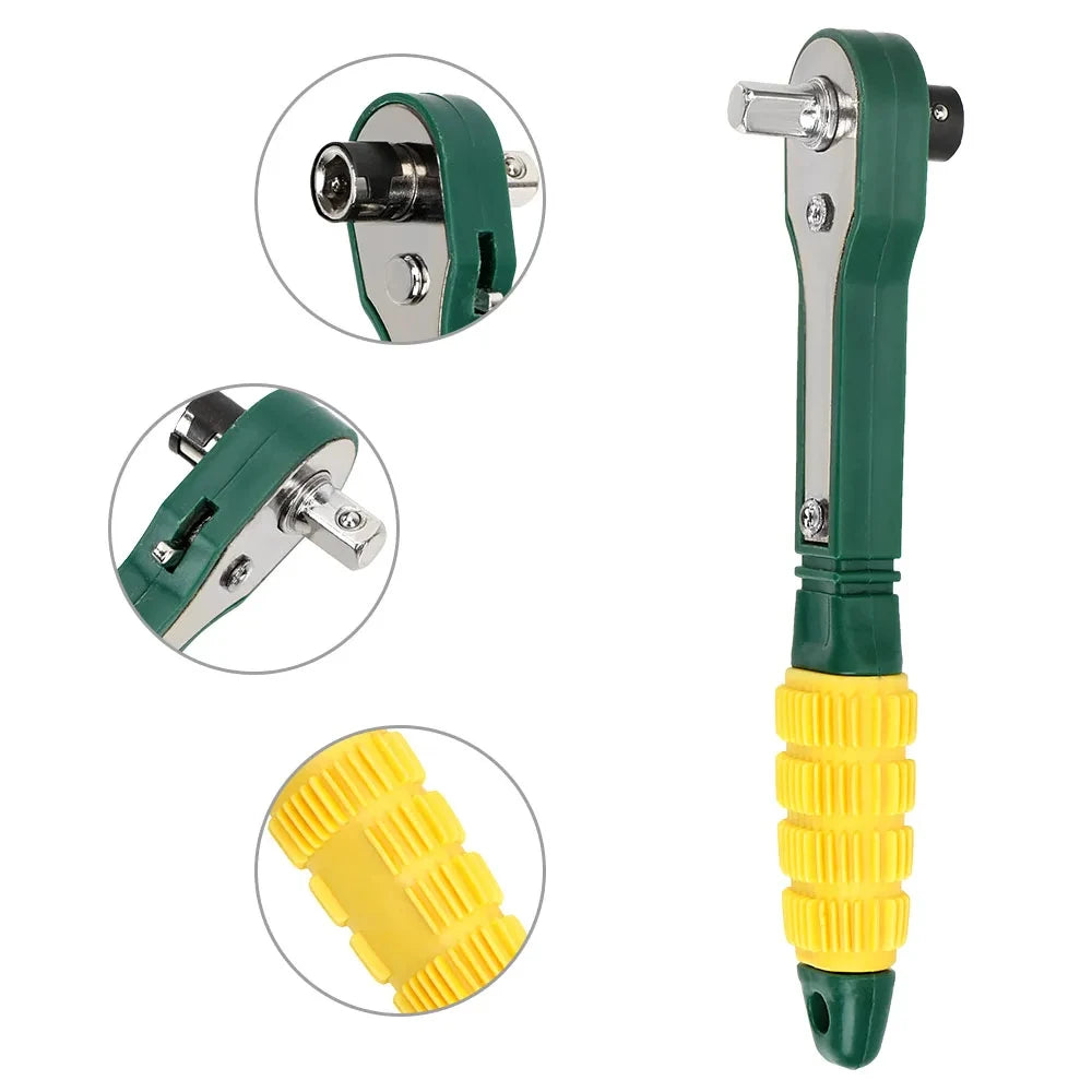 Mini ratchet wrench Screwdriver High Torque Adjustable Fast Ratchet Wrench Mini 1/4 Screwdriver Rod Quick Socket Wrench Tools