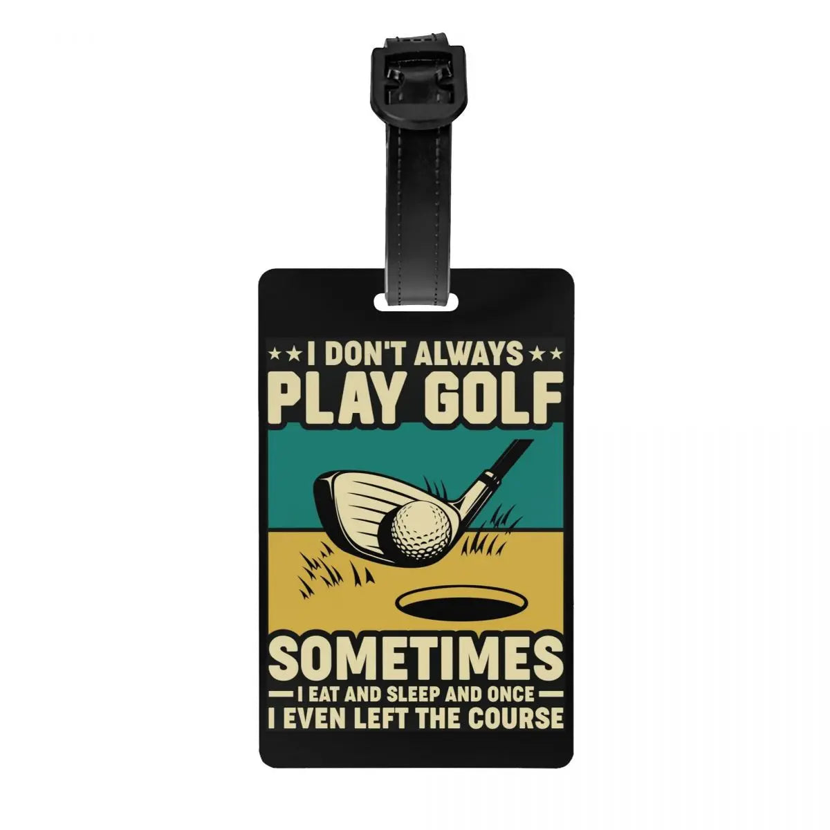 Custom Golf And Beer Luggage Tag Privacy Protection Baggage Tags Travel Bag Labels Suitcase